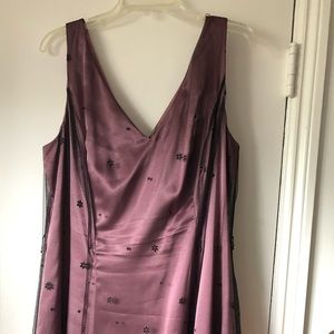 Adrianna Papell black/violet cocktail dress